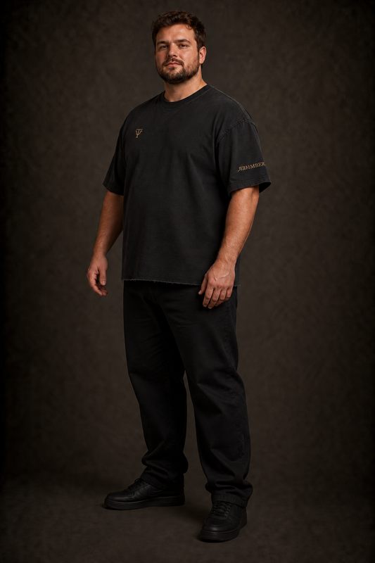 Remember, — Faded Raw-Hem Tee