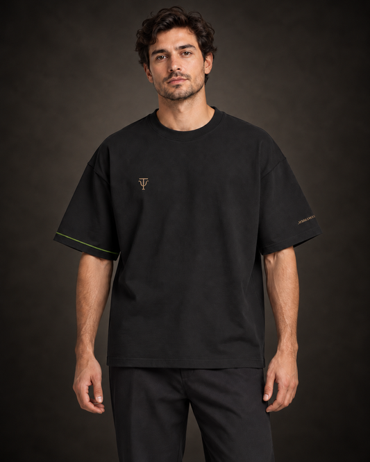 Remember, — Boxy Neon-Seam Tee